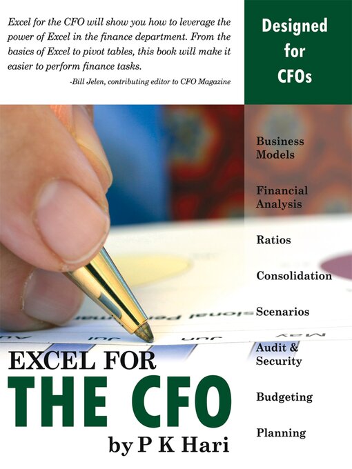 Cover image for Excel for the CFO